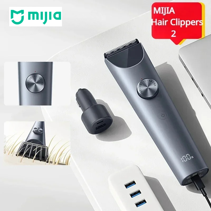 Epilator Wireless - 新しい MIJIA ヘアクリッパー 2 チタン合金刃男性用もみあげ電気シェーバーワイヤレスヘアカットトリマーバーバーカッター