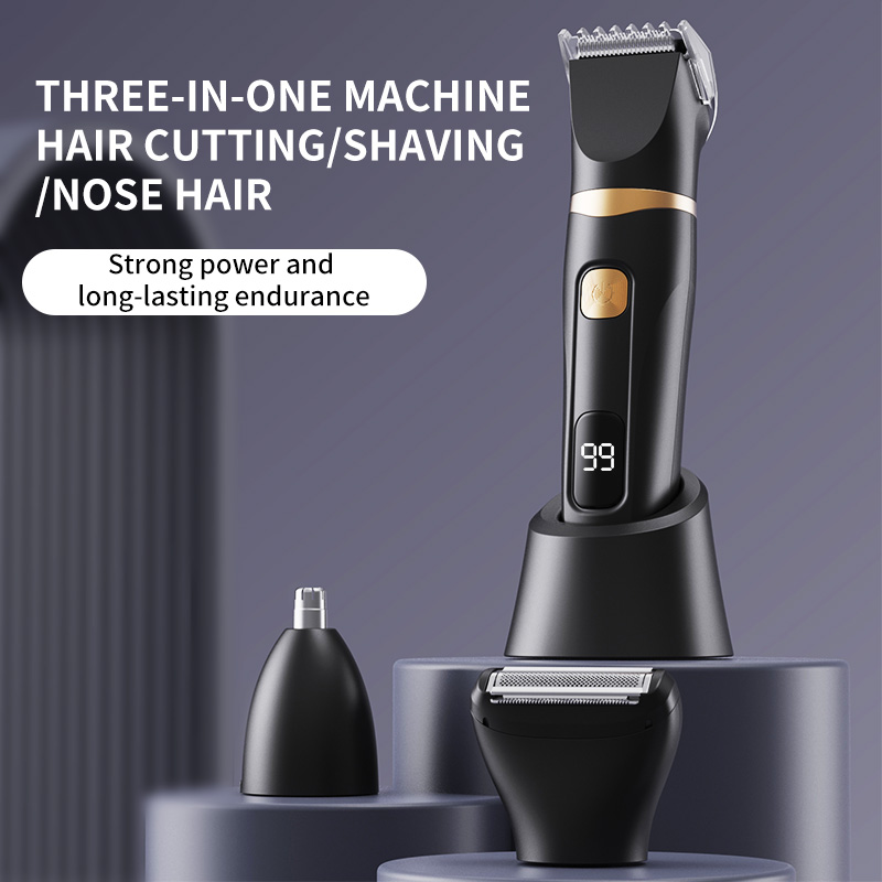 3ピースメンズ電動ヘアクリッパーセット - ワイヤレスUSB - Epilator Wireless のレビューと価格
