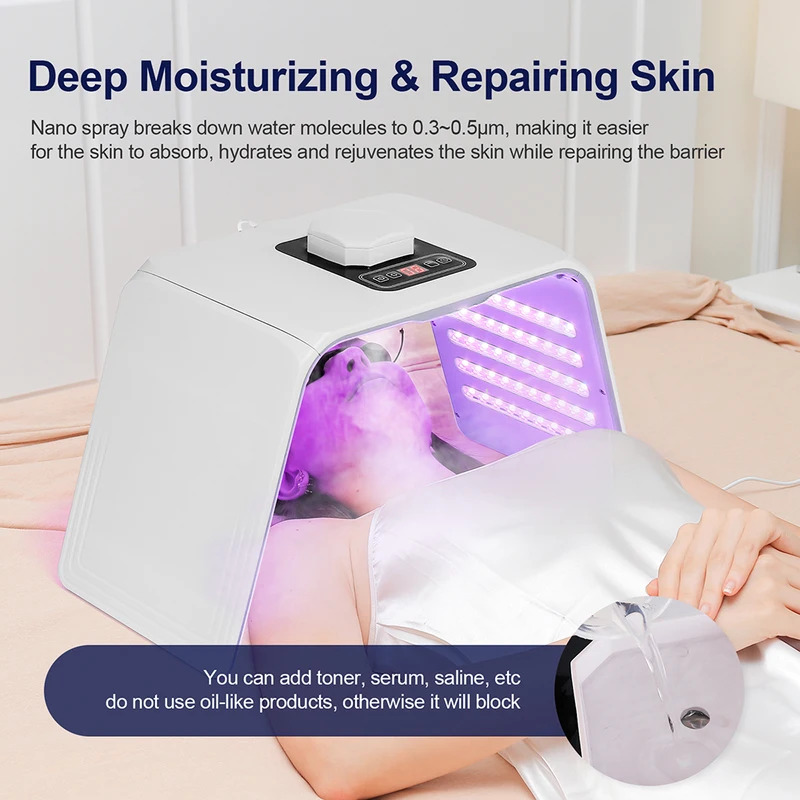 7 色 LED フォトン美容マスク肌保湿ナノスプレーフェイス - Spa & Wellness Retreat のレビューと価格