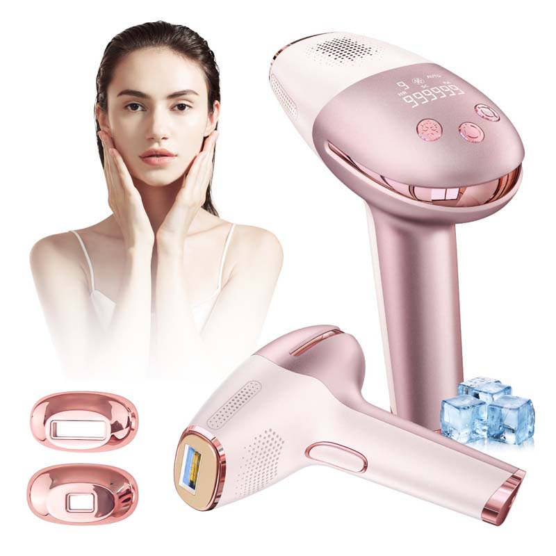 アイス冷却ハンディ脱毛器ポータブルマシン無痛ボディ脱毛家庭用 - Epilator Wireless のレビューと価格